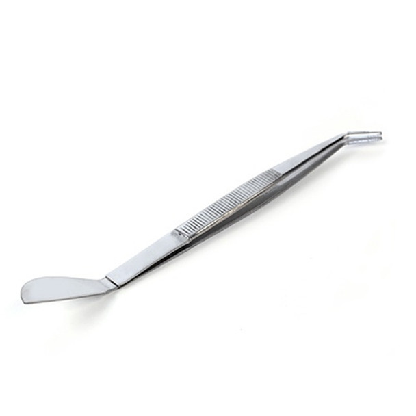 Stainless Steel Tweezer w/ Angled Spade