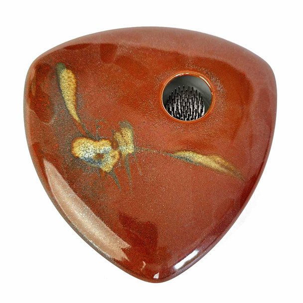 Red Triangle Ikebana Vase