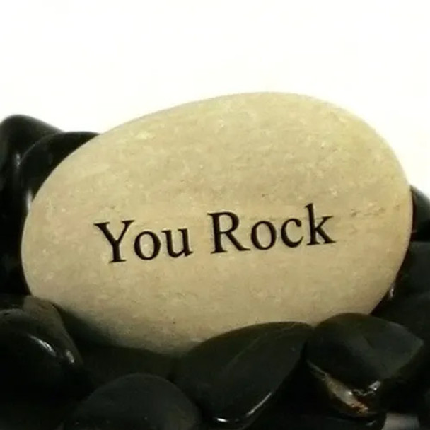 Zen Message Stone - You Rock