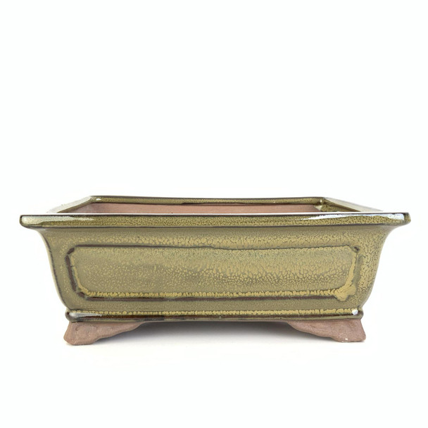 8" Traditional Rectangle Bonsai Pot - Tan
