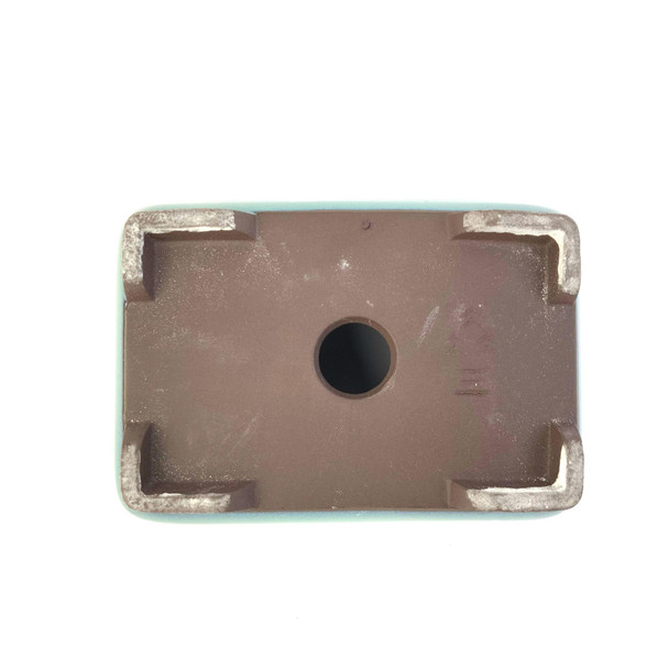5" Tall Rectangle Bonsai Pot - Jade Green