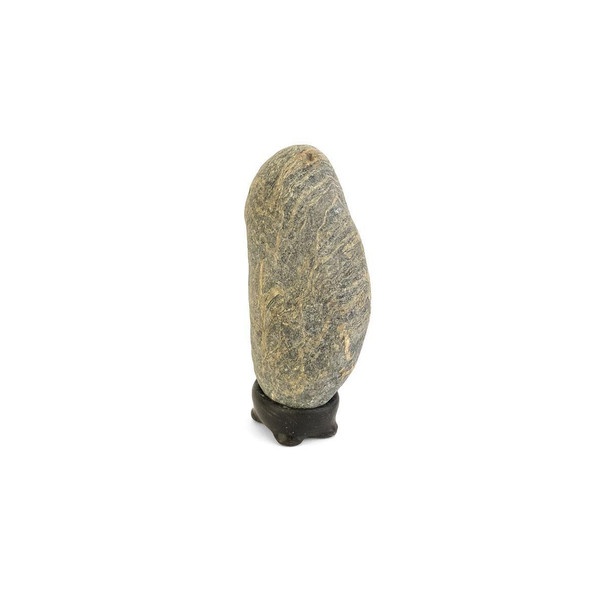 Japanese Suiseki - Oblong Japanese Pattern Stone with Daiza