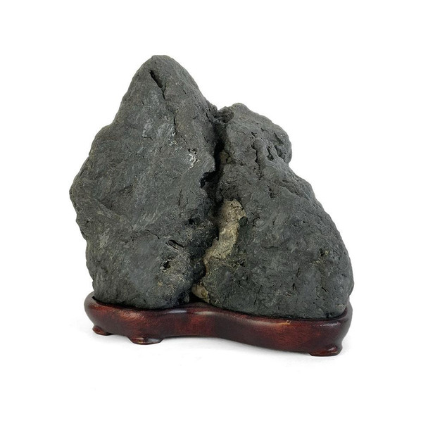 Japanese Suiseki - Kibune Hidden Waterfall Stone with Daiza