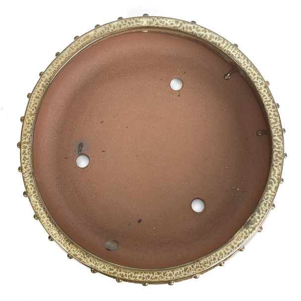 12" Handmade Drum Style Bonsai Pot - Copper Ombre