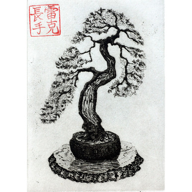 Cheryl's Silverberry Etching by Ronald Ray Reekers