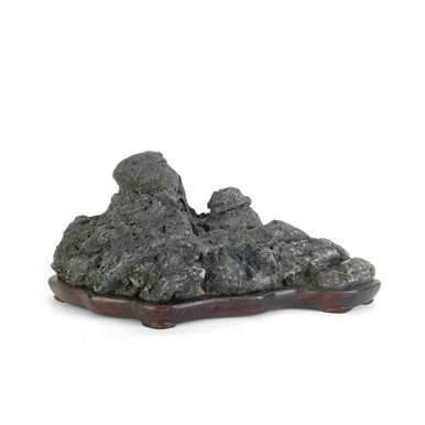 Japanese Suiseki - Kamo River Landscape Stone with Daiza - Eastern