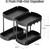 Multi-Purpose Pull-Out Storage Organizers, Under Sink/Cabinet Organizers and Storage Kitchen, Black, 12.8 Inches, 2 Packs