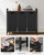 Laundry Hamper, Laundry Basket, Laundry Sorter with 3 Pull-Out and Removable Bags, Shelf, Metal Frame, 3 x 10.6 Gallons (40 L), 36.4 x 13 x 28.4 Inches, Ink Black and Rustic Brown