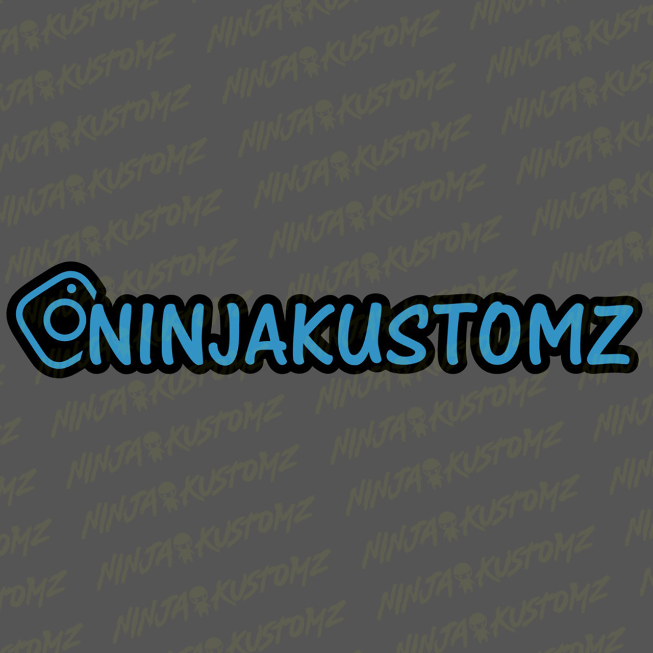 Instagram Tag (Style 2) - Double Layer - Pair - Ninja Kustomz