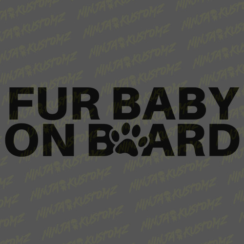 fur baby on board