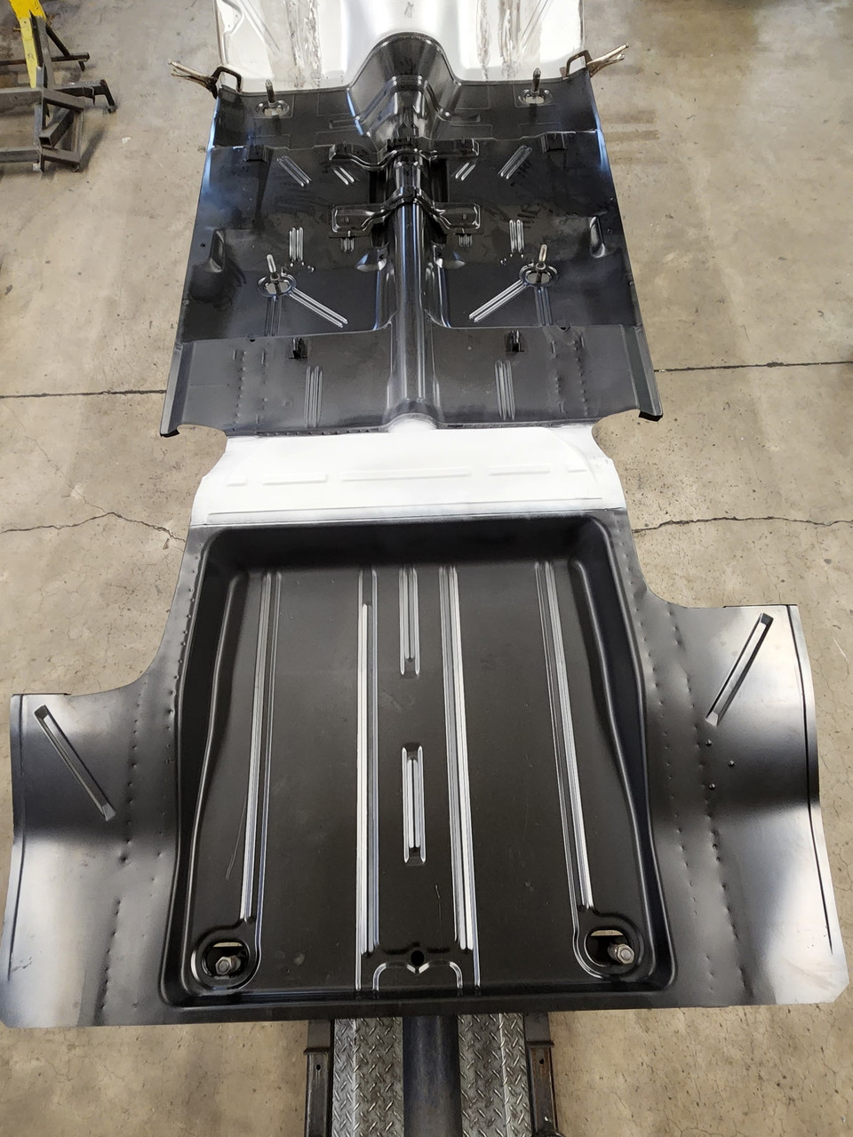 1962-67 Chevy II Complete Floor, Trunk Floor & Frame Rail Assembly