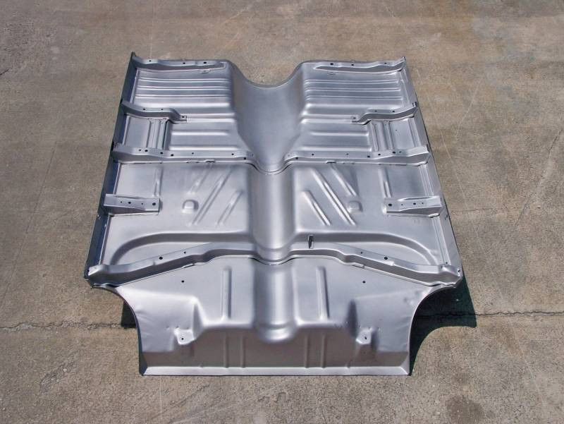 1955-57 Chevy 2-Door Hardtop Complete Floor Pan With Braces - Real