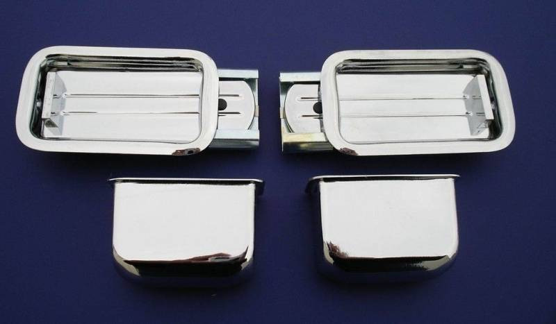 Ash（4点） 1955-59 Chevy Chrome Rear Armrest Ashtray (Ash Tray) Assemblies