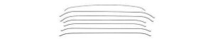 1955-57 Chevy 2&4-Door Sedan Headliner Wire Bows Set Of 7