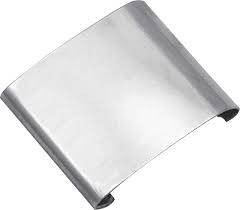 1956-57 Chevy 4-Door Hardtop Lower Center Back Glass Stainless Steel Molding Connector