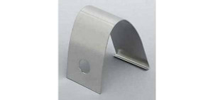 1955-57 Chevy Convertible Upper Inner Windshield Stainless Divider Connector Molding Behind Mirror Bracket