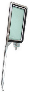1955-57 Chevy 2-Door Hardtop Left Vent Window Assembly With Green Tint Glass