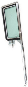 1955-57 Chevy 2-Door Hardtop Right Vent Window Assembly With Green Tint Glass