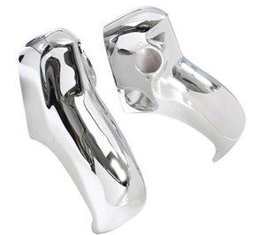 1955 Chevy Chrome Standard Rear Bumper Guards Pair