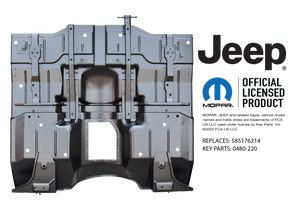 1987-1995 Jeep YJ WRANGLER FULL CAB FLOOR ASSEMBLY WITH ALL SUPPORTS