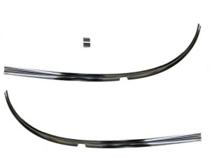 1955-56 Chevy Lower Outer Windshield Stainless (3-Pieces)