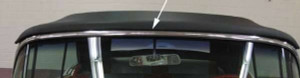 1955-57 Chevy Convertible Upper Outer Center Windshield Stainless Molding