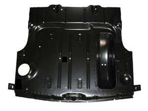 1953-54 Complete Trunk Floor With Braces & Spare Tire Well