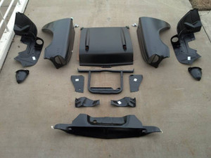 1957 Chevy 150 Series Complete Front End Sheetmetal Package With V8 Core Support