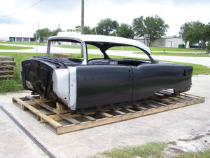 1955 Chevy 2-Door Hardtop Body Skeleton With Dash & Quarter Panels