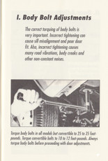 1955-57 Chevy Body Fit & Adjustments