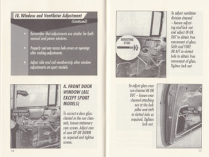 1955-57 Chevy Door Glass & Vent Glass Adjustment