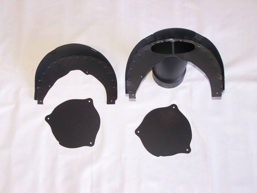 RealDuction 1957 Chevy Front Fender LS Engine Single 4" Cold Air Induction System