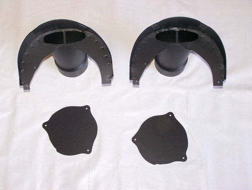 RealDuction 1957 Chevy Front Fender LS Engine 4" Dual Cold Air Induction System