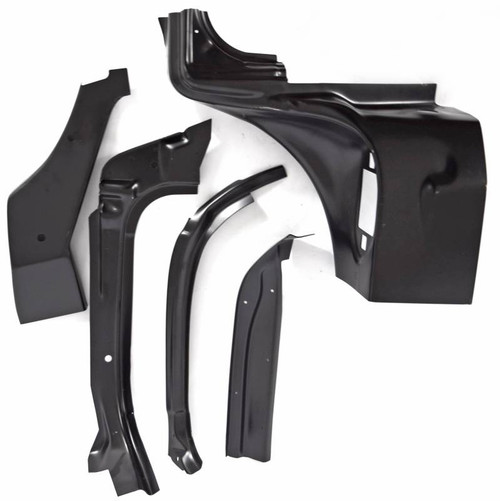 1955-56 Chevy 2&4-Door Hardtop & Nomad Right Windshield Pillar/Upper Hinge Area Repair Kit