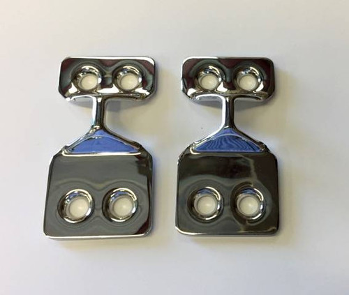 1955-57 Chevy Station Wagon, Nomad & Sedan Delivery Chrome Tailgate Strikers Pair