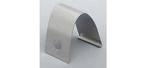1955-57 Chevy Convertible Upper Inner Windshield Stainless Divider Connector Molding Behind Mirror Bracket