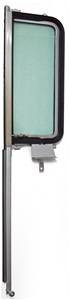 1955-57 Chevy Sedan & Station Wagon Left Vent Window Assembly With Green Tint Glass
