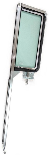 1955-57 Chevy 2-Door Hardtop Left Vent Window Assembly With Green Tint Glass