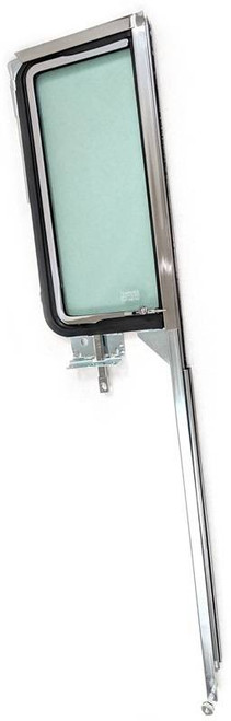 1955-57 Chevy 2-Door Hardtop Right Vent Window Assembly With Green Tint Glass