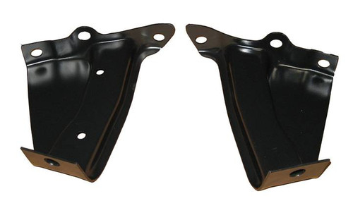 1957 Chevy Rear Bumper End Inner Brackets Pair