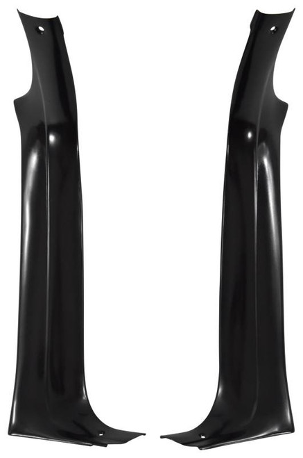 1955-57 Chevy 2&4-Door Hardtop & Nomad Vertical Inside Windshield Garnish Moldings Pair