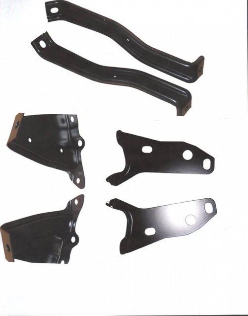 1957 Chevy Rear Bumper Bracket Set 6-Piece