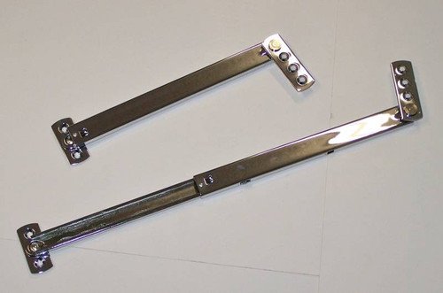 1955-57 Chevy Station Wagon Chrome Liftgate Supports Pair