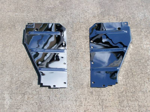 1956 Chrome Radiator Support Baffles Pair