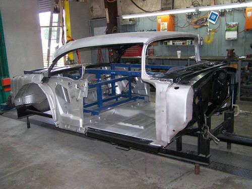 1955 Chevy 2-Door Hardtop Body Skeleton With Dash