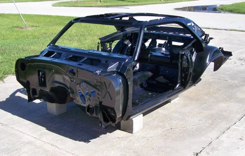 1969 Camaro Coupe Skeleton With Factory Air Conditioning Firewall, Top Skin, Drip Rails & Quarter Panels