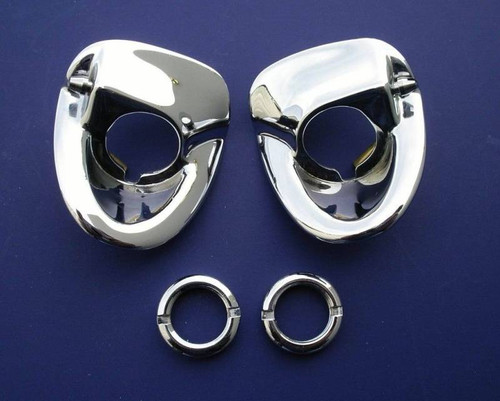1955-56 Chevy Chrome Windshield Wiper Escutcheons