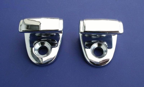 1955-58 Chevy Convertible Chrome Sunvisor Hooks Pair