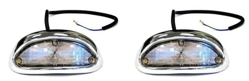 1955 Chevy Chrome Parking Light Assemblies Pair