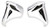 1956 Chevy Standard Chrome Front Bumper Guards Pair